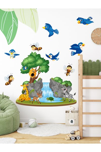 MAARS Baby and Children's Room Cute Animals Island
