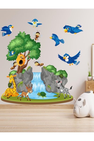 MAARS Baby and Children's Room Cute Animals Island
