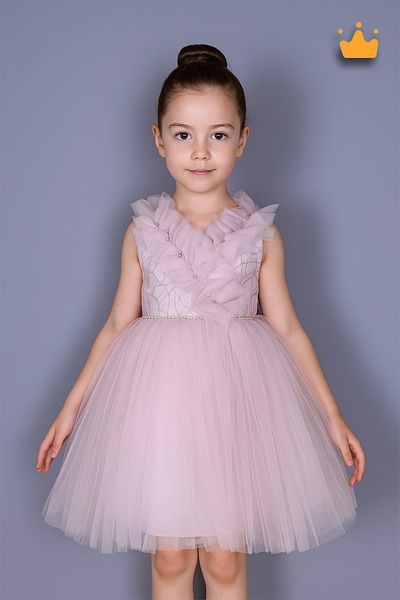 MİNİMONY Βραδινό φόρεμα κοριτσιού 1-5 ετών Rainy Stone Tulle Φούστα Event Jumping Wedding