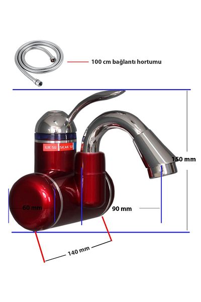 Sıcak Musluk Electric Taharet Faucet with Instant Water Heater