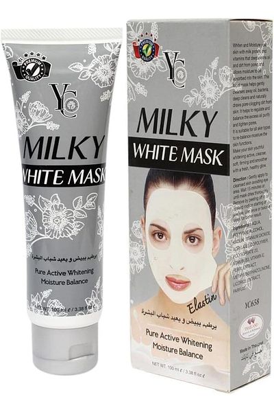YC Milky White Skin Moisturizing Face Mask 100 ml – Milk-enriched Hydrating & Brightening Mask