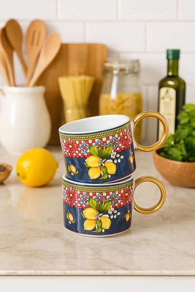Onedekor Luxury Lemoon Mug Set of 2