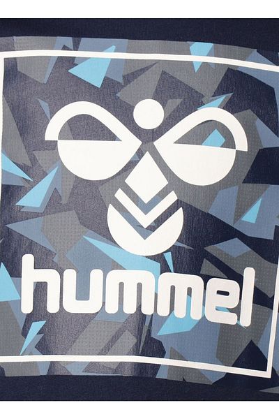 hummel Printed Navy Blue Men's T-shirt911569-7480 Hmlcol T-shirt S/s
