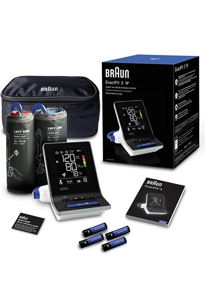 Braun Braun ExactFit 3 Electronic Upper Arm Blood Pressure Monitor (2 Cuffs)