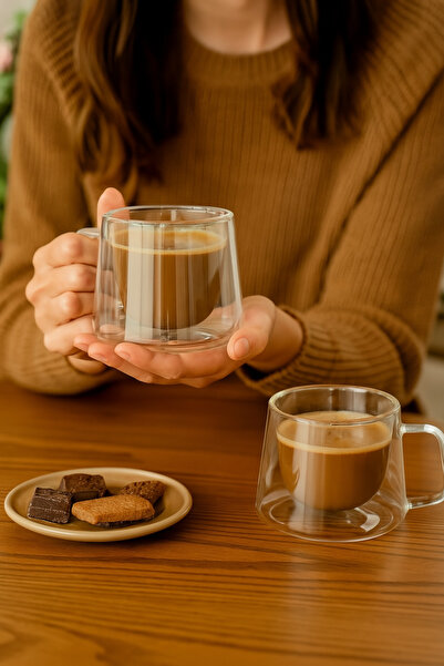 LUMİNA ÇİFT CİDARLI MEŞRUBAT SU LATTE KAHVE 210 ML BARDAK