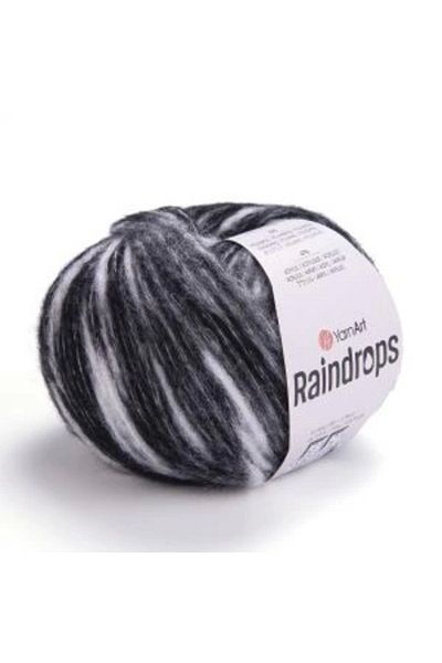 Yarnart Raindrops - Μαρμάρινο Χειροποίητο Νήμα Πλεξίματος Ebruli-2913