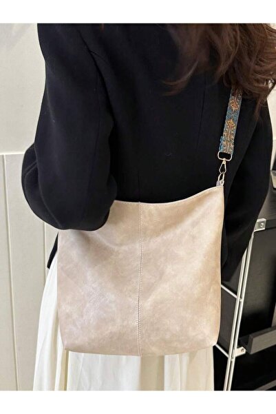 Bambus Home Bohemian Style Ethnic Patterned Faux Leather Straps Women Hand And Shoulder Bag