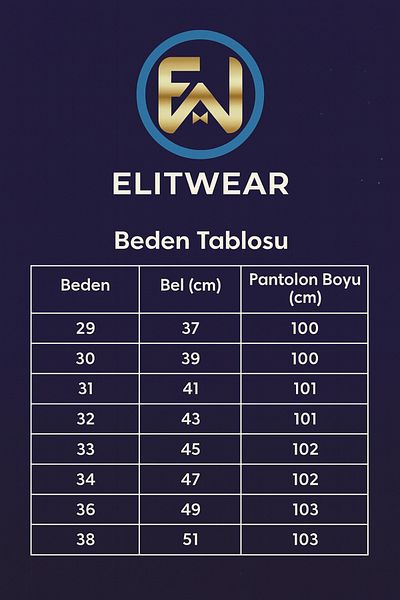 ElitWear Ανδρικό τζιν παντελόνι Power Lycra Slim Fit