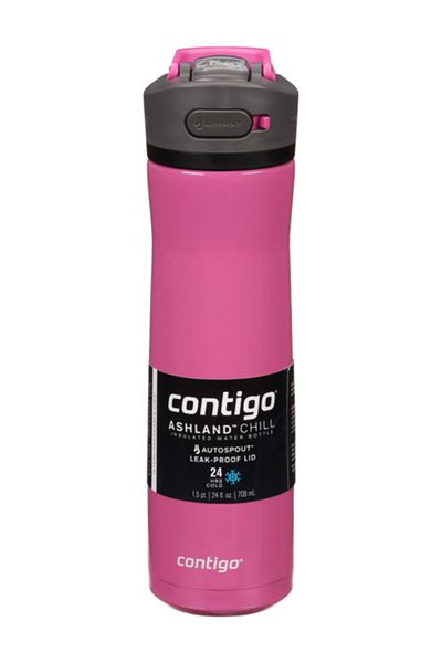 Contigo Ashland Chill Insulated Water Bottle, Autospout Leak Proof Lid, Dragon Fruit, 946ml