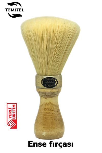 Temizel Barber Ense Brush Wooden Handle