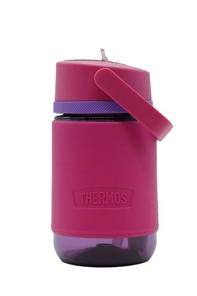 Thermos Tritan Hydration Bottle With Rotating Intake Meter - Pink, 12 Oz