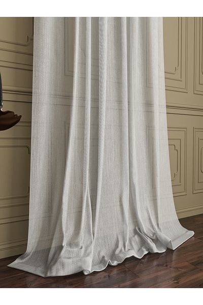 OnyxHome Bamboo Tulle Curtain - Ecru (Without Pilze)