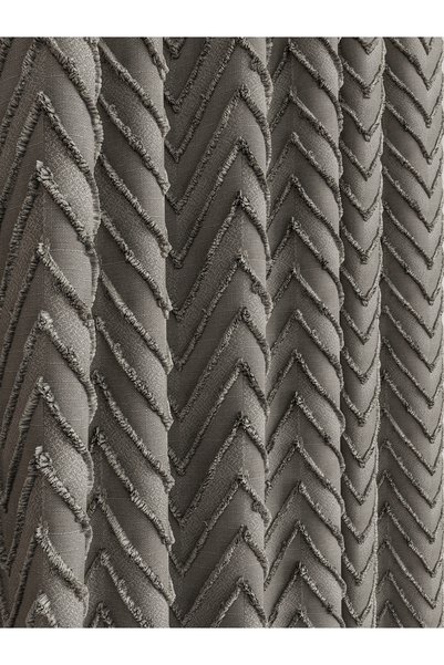 OnyxHome Bianca Linen Beard Fon Curtain Anthracite Gray (Without Pleat)