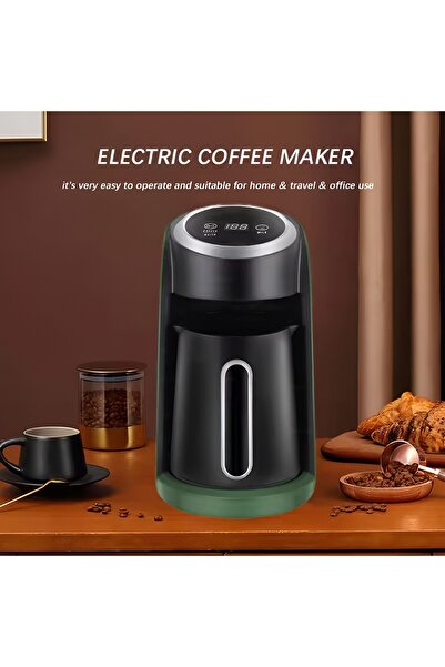 Generic 3 In 1 Turkish Electric Coffee Maker – Fast Brew Machine For Coffee, Milk & Hot Water, Compact Use