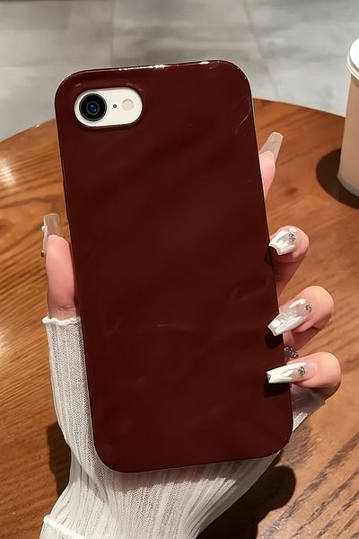 Fibaks Case for Apple iPhone 7/8/Se 2020 2022 Case Shock Absorbing Cover with Glossy Embossed Wave Design Pattern