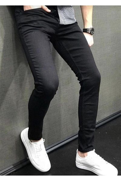 h&ç giyim Ανδρικό μαύρο τζιν Lycra