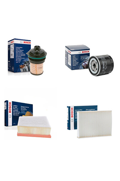 Bosch Renault Megane 4 1.5 DCI 4'lü Filtre Seti (2015 - 2020)