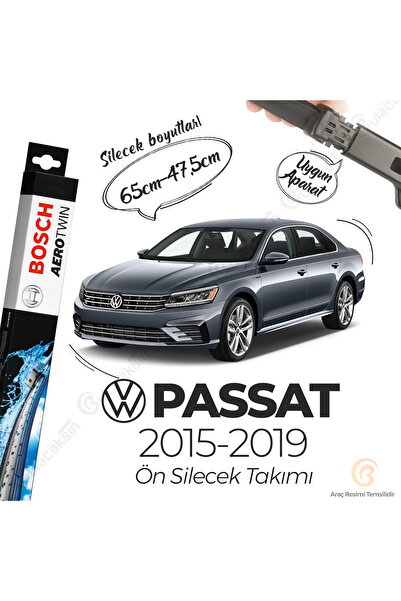 Bosch Aerotwin Muz Silecek Takımı Volkswagen Passat B8 2015-2018 ile uyumlu