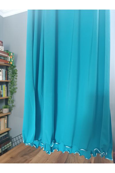 Blotch Premium Lycra Turquoise Color Lycra Sandy Jersey Shawl