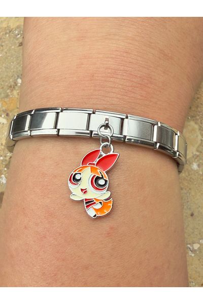 Snartun Powerpuff Girls Steel Charm and Italian Steel Bracelet I Special Boxed