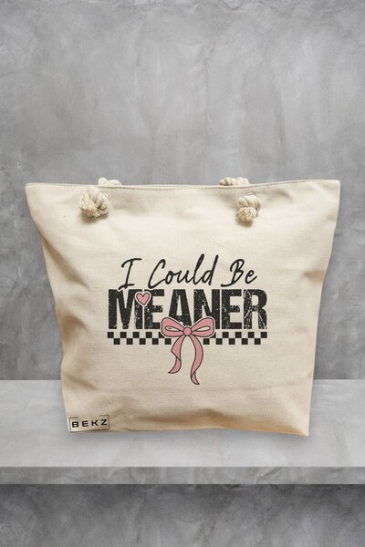 BEKZ Τσάντα θαλάσσης, μοντέλο I could be meaner 2, 40x51 εκ., Κρεμ, BEKZ®