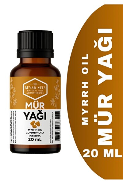 BEYARVİTA Mür Yağı – 20 ml – Uçucu Yağ – Doğal – Katkı Içermez - Yoğun Kıvam - Myyrh Oil