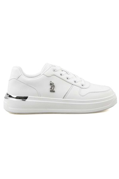 U.S. Polo Assn. Unisex White Alka Sneaker - Sports Shoes