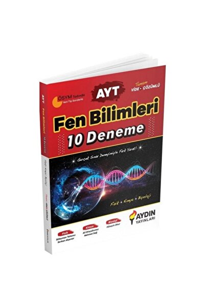 Aydın Yayınları *yeni Baskı* Ayt Fen Bilimleri 10 Deneme