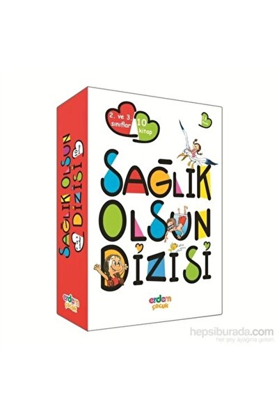 Erdem Çocuk Sağlık Olsun Dizisi (10 Kitap Takım) Erdem Yayınları (Korunaklı P...