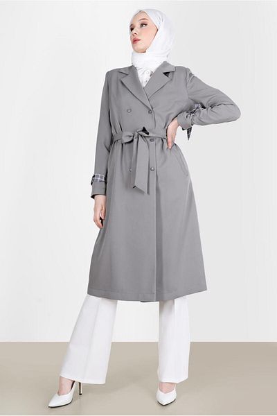 Alvina CLASSIC TRENCH COAT WITH SCARF DETAIL AT CUFFS 10563