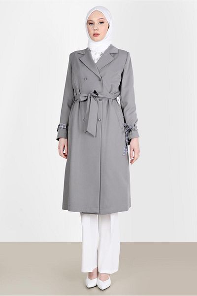 Alvina CLASSIC TRENCH COAT WITH SCARF DETAIL AT CUFFS 10563