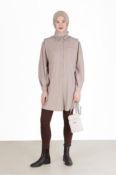 Alvina POCKET DETAIL BUTTONED TUNIC 42263