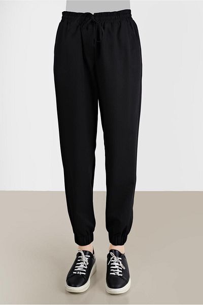 Alvina 70251 Model Elastic Legs and Lace-up Waist Trousers