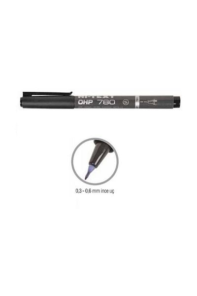 Hi-Text Hi-text S Black Acetate Pen 780ss