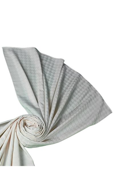 mim eşarp Σάλι Enba Viscose Jacquard με σχέδιο Houndstooth 75x190 cm