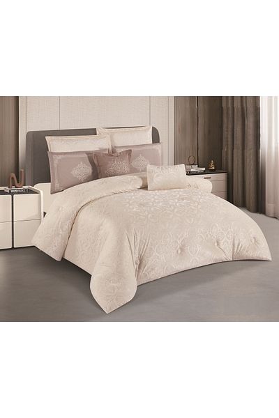 HOURS Delia 8-Piece Summer Jacquard Bedspread Set – Lightweight Luxury & Breathable Comfort