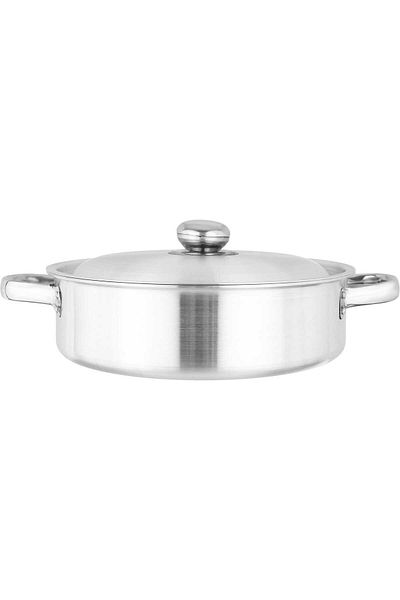 Alsaif Gallery A Set Of Silver Aluminum Pots With Steel Handle, 6 Pieces