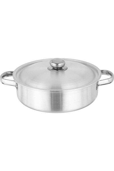 Alsaif Gallery A Set Of Silver Aluminum Pots With Steel Handle, 6 Pieces