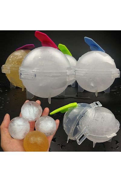 Bogadini Reusable Ice Mold BPA Free Large Balls For Whiskey Vodka And DIY Drinks