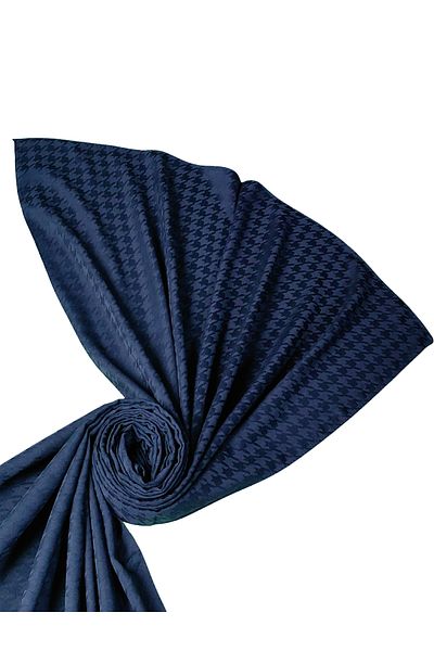 mim eşarp Σάλι Enba Viscose Jacquard με σχέδιο Houndstooth 75x190 cm
