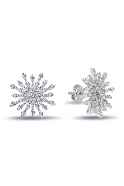 Lova Pırlanta Büyük Kar Tanesi Küpe - 3040108