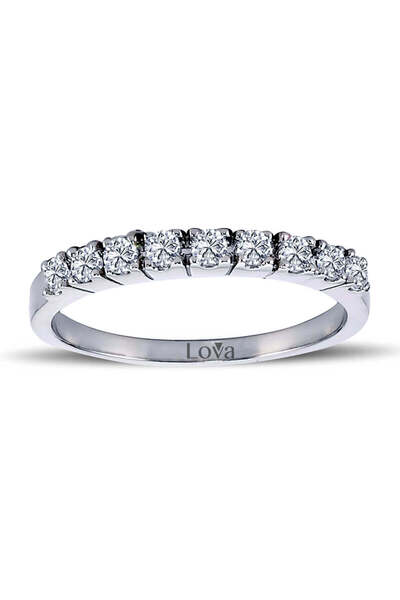 Lova 0,37 Karat Pırlanta Yarımtur Yüzük - 1050210