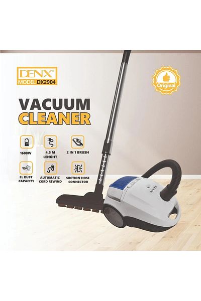 Denx Canister Vacuum Cleaner – Lightweight Corded Vacuum with Accessories DX2904