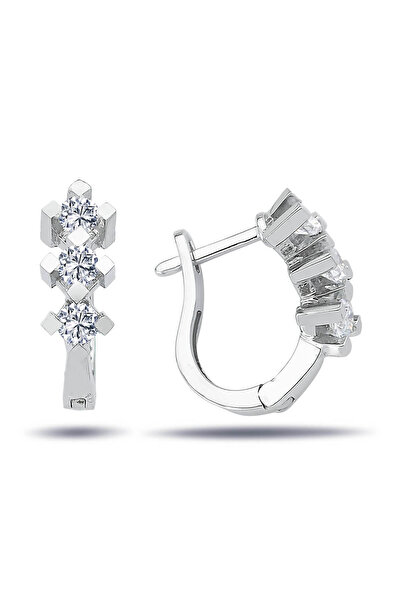 Lova Pırlantalı Lavanta Halka Küpe - 3010025