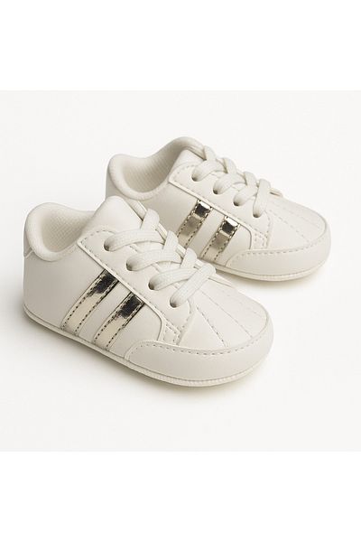 mia mia Stylish Striped Baby Girl Booties Size 18-19