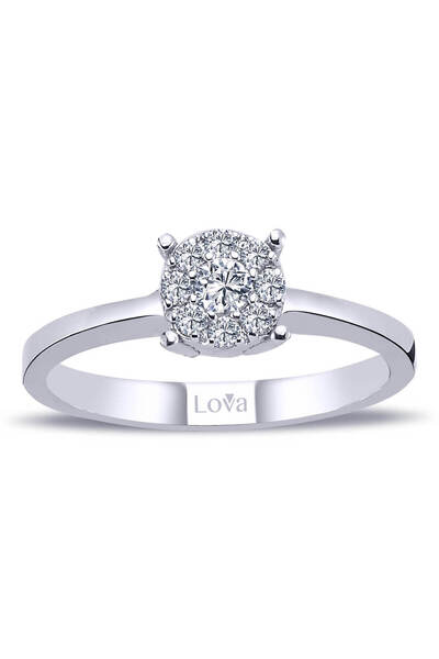 Lova 1 Karat Tektaş Görünümlü Pırlanta Yüzük - 1020302