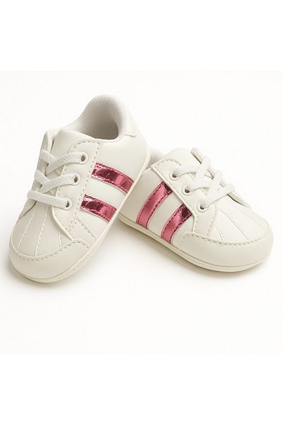 mia mia Stylish Striped Baby Girl Booties Size 18-19