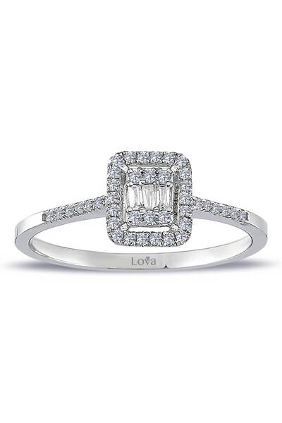 Lova 0,21 Karat Baget Pırlanta Yüzük - 1010356