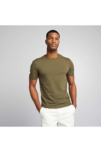 KIABI Plain T-shirt - Muscle shirt KHAKI