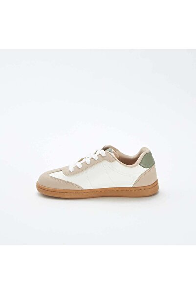 KIABI Three-tone low-top trainers BEIGE